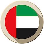 Vector - United Arab Emirates Flag Button Icon Modern