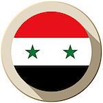 Vector - Syria Flag Button Icon Modern