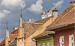 Roof tops of the citadel of Sighisoara, Romania