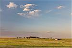 farmland and prairie landscape in eastern Colorado - Pawnee National Grassland