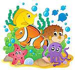 Coral fish theme image 1 - eps10 vector illustration.