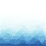 Abstract blue gradient wave background with copy space