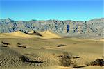 Sand Dunes, Ripples And Mountain Peaks, Death Valley National Park, California