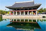 building  in Gyeongbokgung palace. Seoul, South Korea.