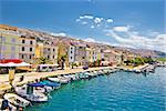 Town of Pag colorful waterfront, Dalmatia, Croatia