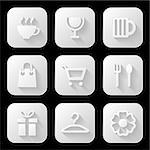 Web icons set. Vector illustration.