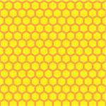 honeycomb seamless pattern in vector yellow color