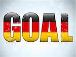 Vector - Germany Goal Soccer 2014 Letters with German Flag