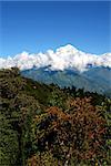 View of Annapurna mountain, trek to base camp conservation area, Nepal