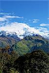 View of "Fish Tail" mountain, trek to base camp Annapurna conservation area, Nepal