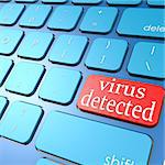 Virus detected  keyboard