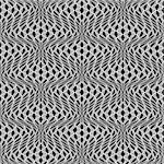 Design seamless monochrome wave pattern. Abstract distortion textured twisted background. Vector art
