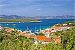 Island of Iz in Croatia waterfront view