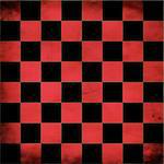 Illustration of grunge red checker board, abstract background.