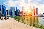 Singapore city skyline at day