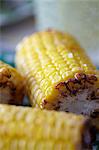 Close up of sweetcorn cobs