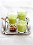 Apple-celery and honey smoothie