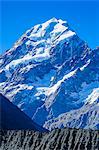 Close up of Mount Cook, the highest mountain in New Zealand, UNESCO World Heritage Site, South Island, New Zealand, Pacific