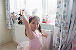 Girl in princess costume