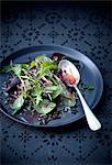 Black rice,beetroot and parmesan fancy salad