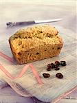 Dried cranberry and sweetcorn cake