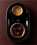 Choco-coffee tartlet