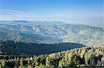 View over Hornisgrinde mountain over Achtertal Valley to Southern Black Forest, Baden Wurttemberg, Germany, Europe