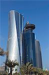 New skyline of the West Bay central financial district of Doha, Qatar, Middle East