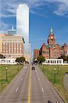 Grassy Knoll, site of Kennedy assassination, Dealey Plaza Historic District, West End, Dallas, Texas, United States of America, North America