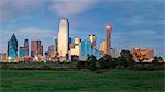 Dallas cty skyline and the Reunion Tower, Texas, United States of America, North America