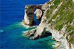 Tripitos Arch, Paxos, Paxi, Ionian Islands, Greek Islands, Greece, Europe