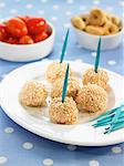 Goat's cheese and amaranto cereal balls