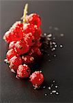 Bunch of crystallized redcurrants