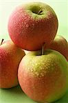 Apples with droplets