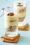 Tiramisu with walnuts and rich tea biscuits