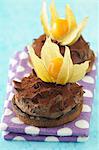 Chocolate ganache shotbread cookies