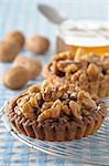 Walnut and honey tartlets