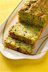 Zucchini and herb savoury loaf cake
