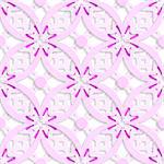 Abstract 3d geometrical seamless background. Pink complicated layered with cut out of paper effect.