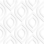 Abstract 3d seamless background. White vertical pointy ovals with cut out of paper effect.