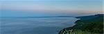 Panorama of Coastal Scene on the Cabot Trail at dusk (Cape Breton, Nova Scotia, Canada)