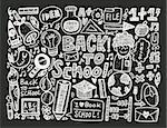 doodle back to school background