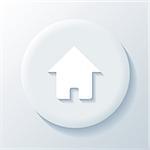 Home 3D Paper Icon on a white background