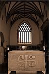 alter at the chapel of Holycross abbey county Tipperary Ireland in sepia