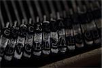 old typing machine as nice technology background