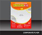 abstract corporate flyer  vector illustration