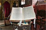 Greek Orthodox Holy Bible in the church