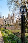 A view of Kings College from the Backs, Cambridge, Cambridgeshire, England, United Kingdom, Europe