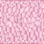background with irregular tessellations pattern and plastic gradient - triangular design in sweet pink colors - satin ribbon