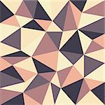 background with irregular tessellations pattern - triangular design in retro colors